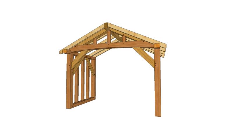 Budowa ganku drewnianego