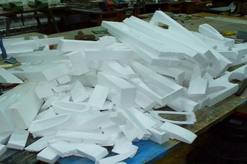 Odpady budowlane styropian