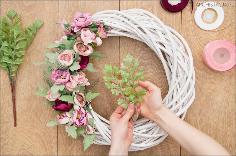 Styl boho w dekoracjach wianka