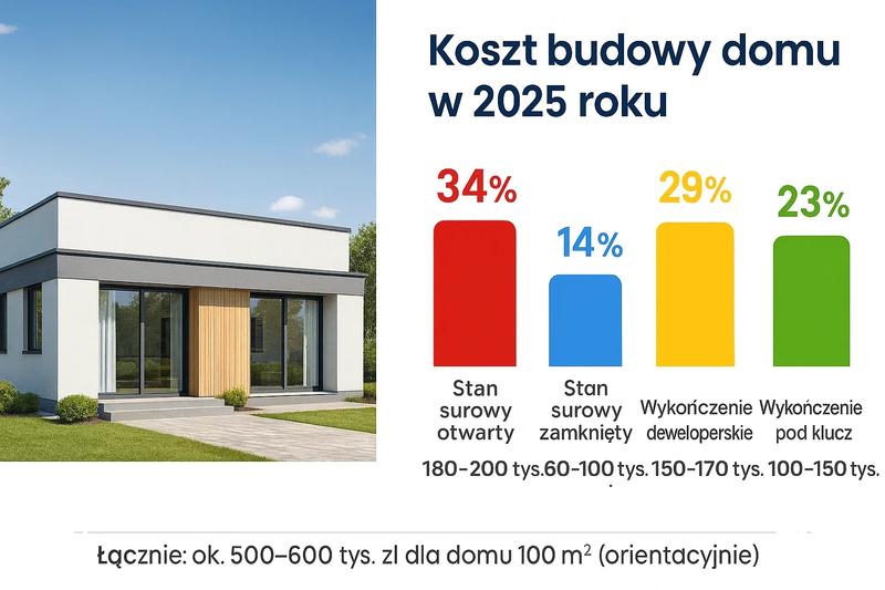 Realne koszty budowy domu 160 m2