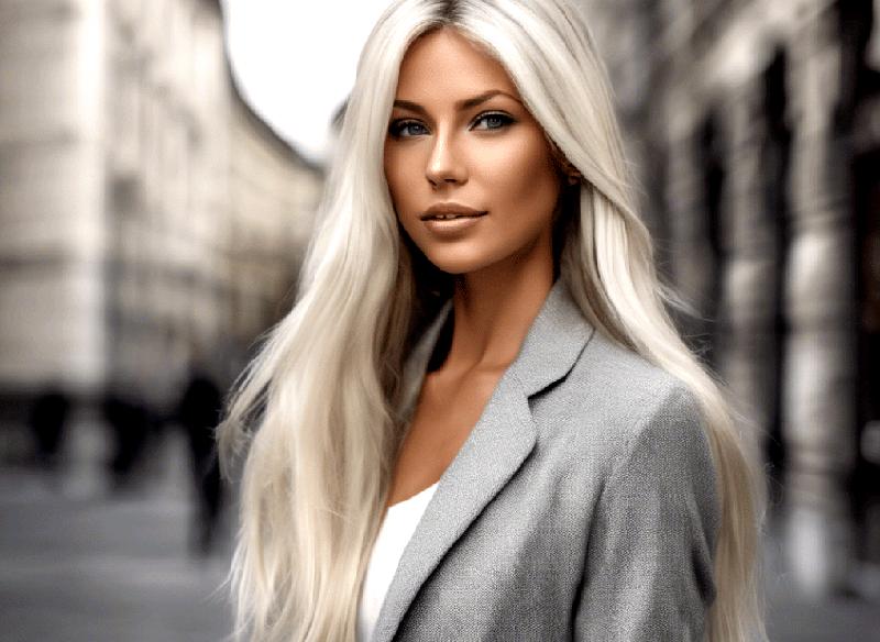 Idealny platynowy blond